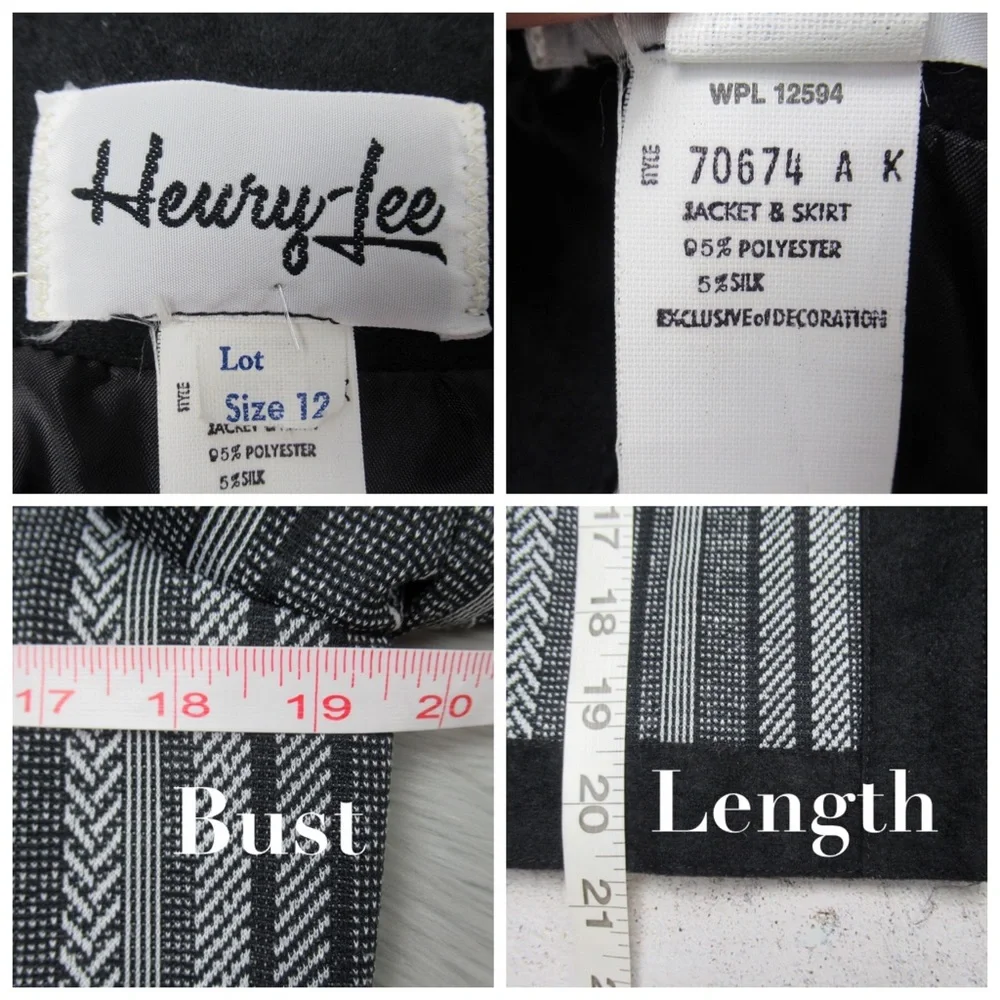HEURY-LEE Vintage Open Front Jacket Women’s Size 12